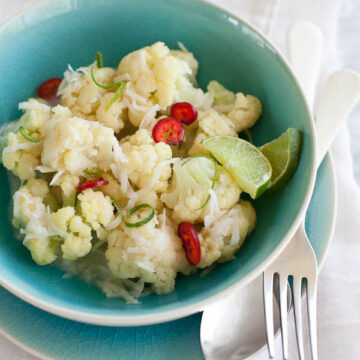 Thai Coconut Cauliflower | foodiecrush.com