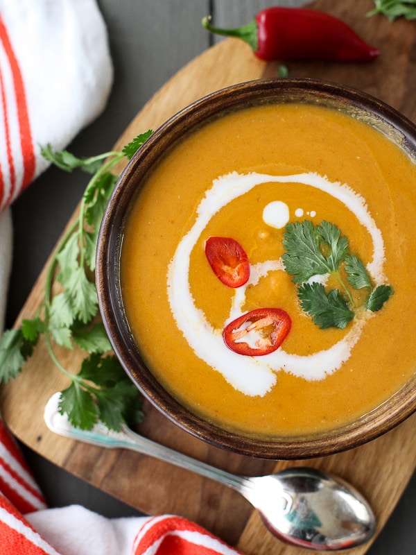 Thai Pumpkin Soup foodiecrush.com