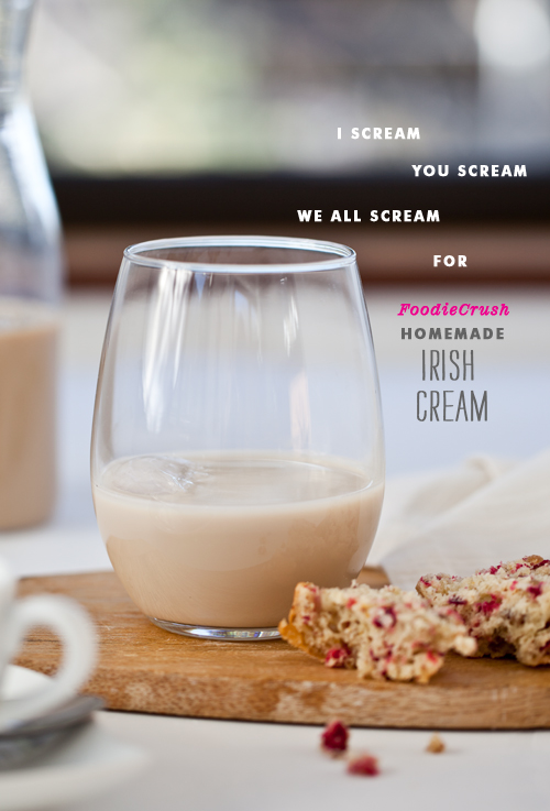 Homemade Irish Cream | foodiecrush.com