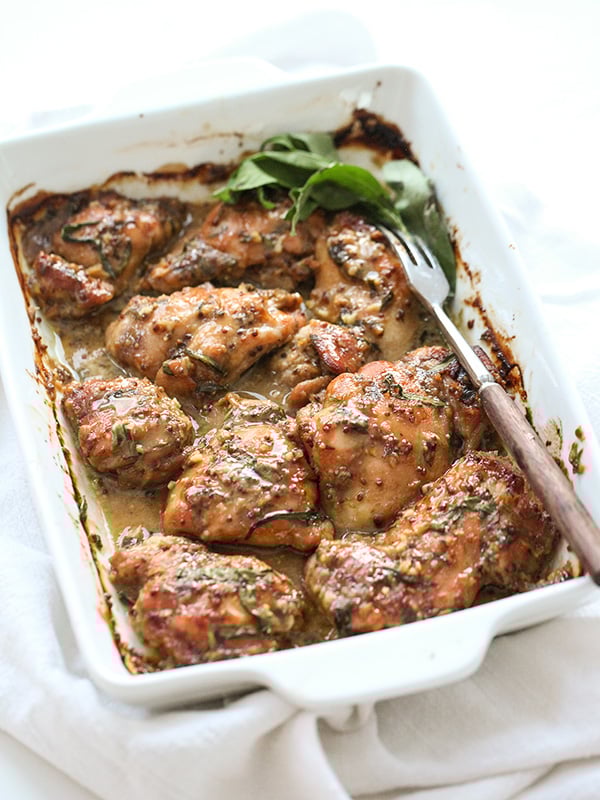 Honey Mustard Chicken is one of my favorite chicken thigh recipes