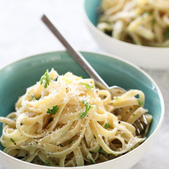 Cheesy Butter Parmesan Noodles is a quick easy dinner
