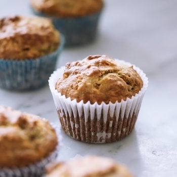 Banana Bread Muffins with Coconut foodiecrush.com