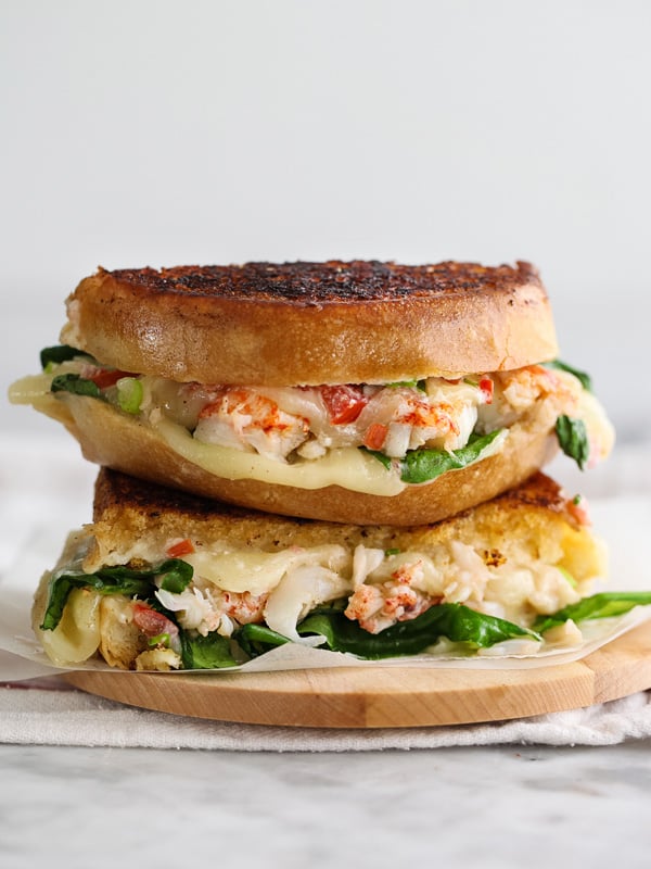 Cheddar Cheese Grilled Lobster Sandwich