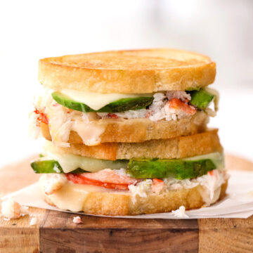 Crab and Avocado Grilled Cheese foodiecrush.com