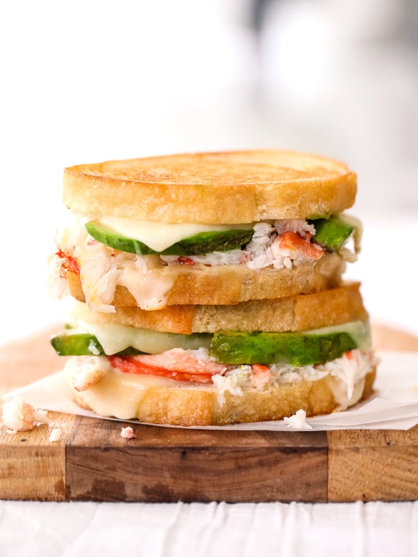 Crab and Avocado Grilled Cheese foodiecrush.com