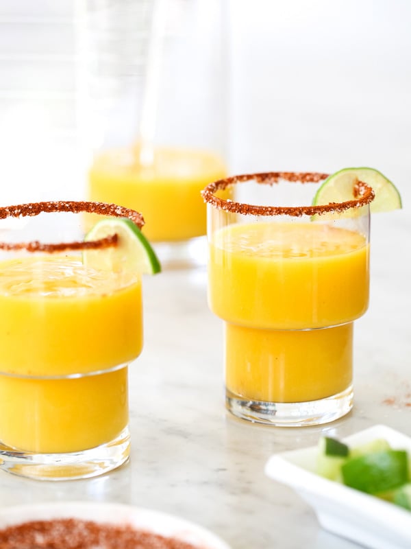 Mango Margarita with Chile Salt and Lime  foodiecrush.com