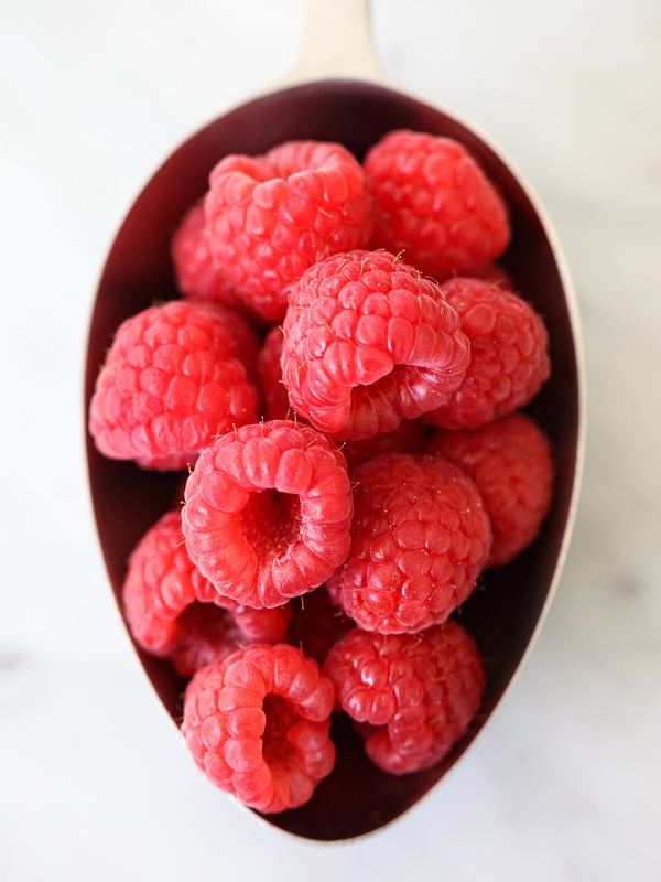fresh raspberries for raspberries and cream