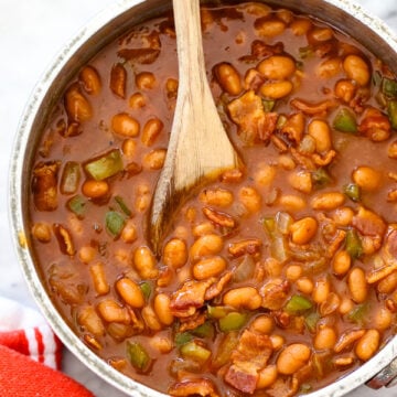 BBQ Baked Beans on foodiecrush.com