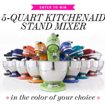 Because It's Summer KitchenAid 5-Quart Stand Mixer Giveaway on foodiecrush.com