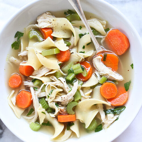 THE BEST Homemade Chicken Noodle Soup | foodiecrush.com