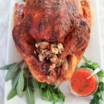 Buffalo Oven Roasted Turkey Recipe | foodiecrush.com