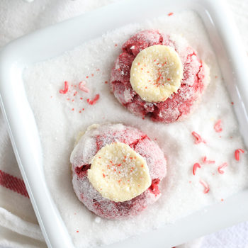 Red Velvet Cream Cheese Thumbprint Cookies foodiecrush.com