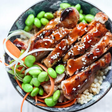 7 Spice Teriyaki Chicken Rice Bowls from foodiecrush.com on foodiecrush.com