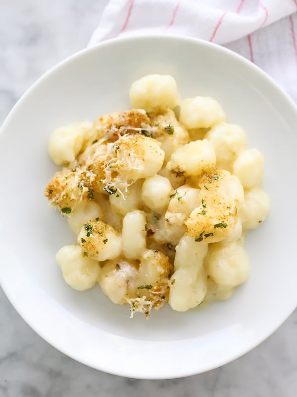 Truffled Gnocchi Macaroni and Cheese from foodiecrush.com on foodiecrush.com