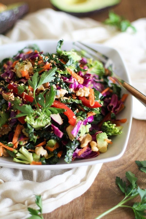 The Ultimate Detox Salad from theroastedroot.net on foodiecrush.com