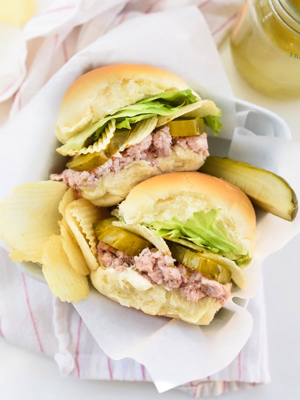 Ham Salad Sandwiches | foodiecrush.com #recipe #easy #spread