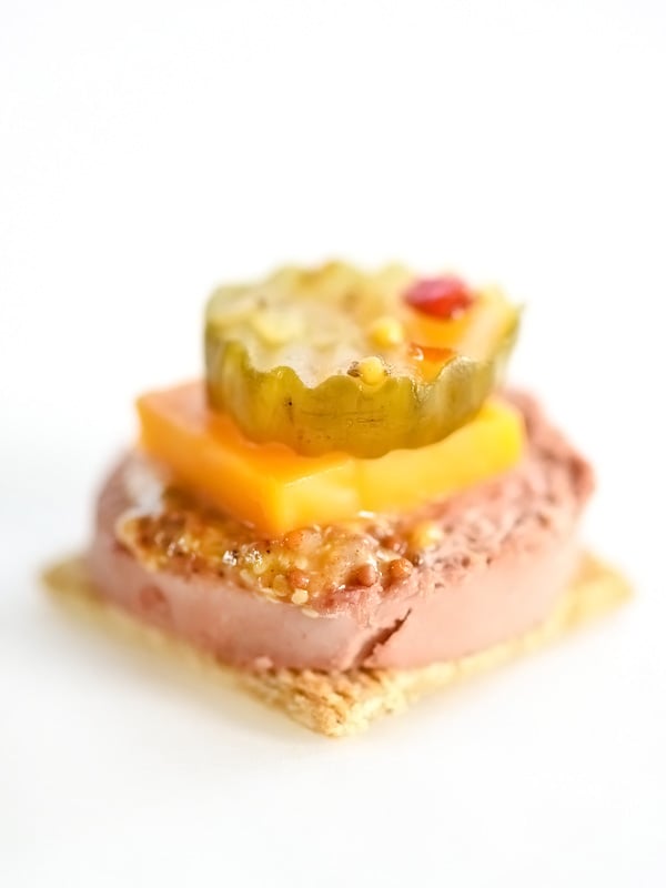 Heidi’s Classic Liverwurst & Pickle Triscuit | foodiecrush.com 