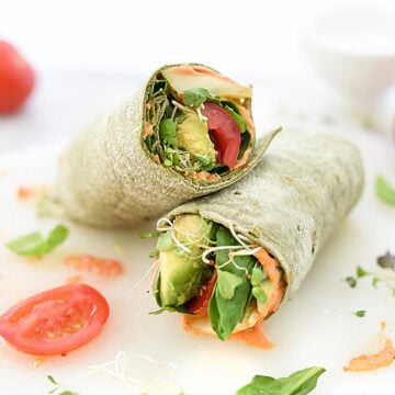 Hummus Veggie Wrap | foodiecrush.com