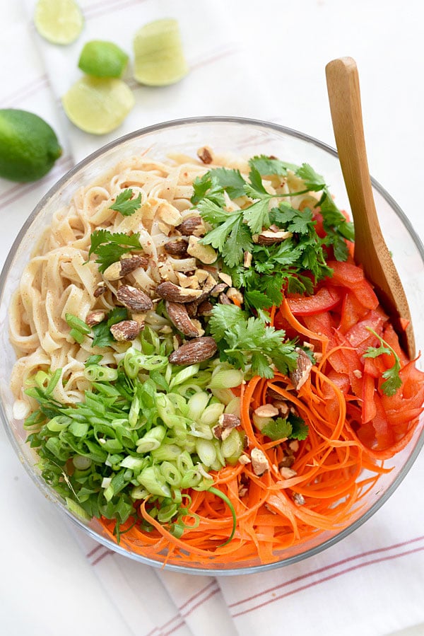 Thai Coconut Noodle Salad | foodiecrush.com 