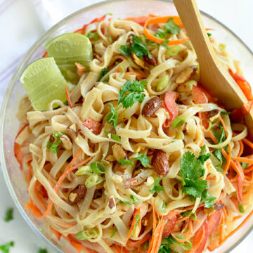 Thai Coconut Noodle Salad | foodiecrush.com