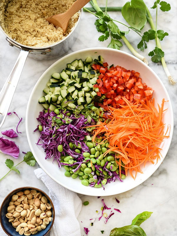 thai salad with quinoa