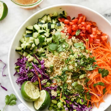 Thai Quinoa Power Salad | foodiecrush.com