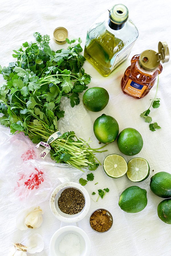cilantro lime chicken marinade ingredients