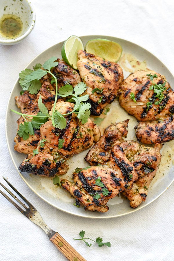 Cilantro Lime Grilled Chicken from foodiecrush.com on foodiecrush.com