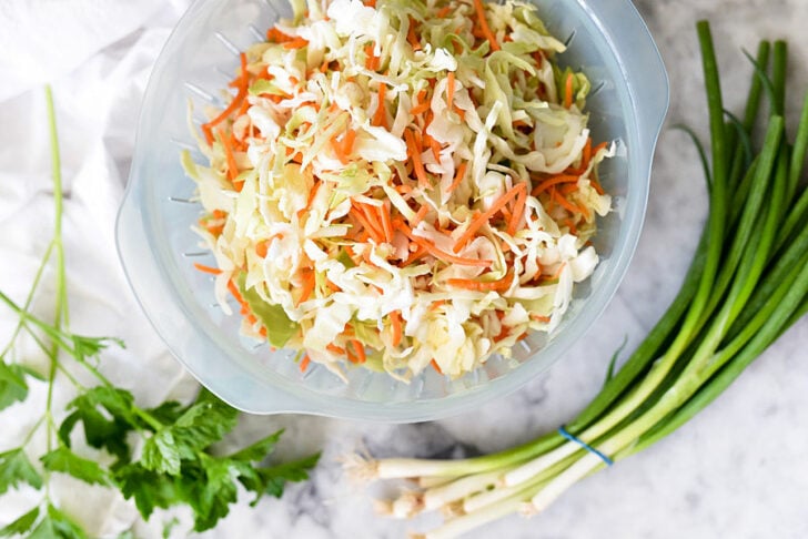 brined cabbage in a bowl