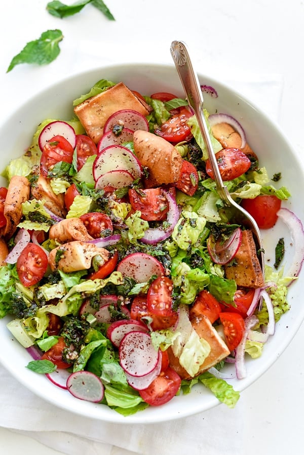 The Best Fattoush Salad | foodiecrush.com