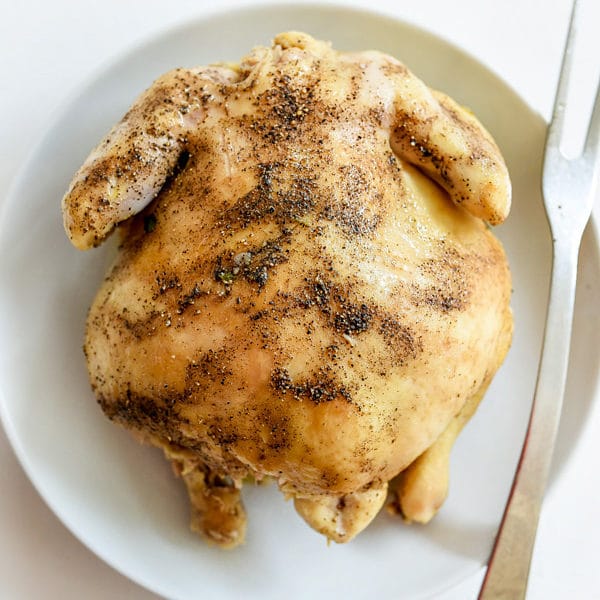 Crockpot Whole Chicken Recipe | foodiecrush.com