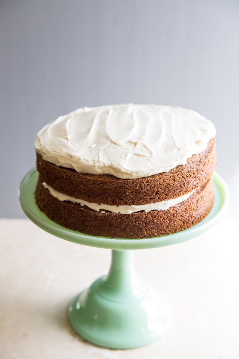 Classic Carrot Cake by Vintage Mixer | foodiecrush..com 