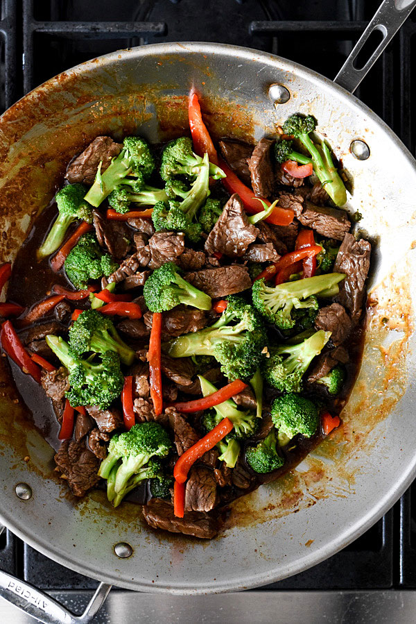 Beef with Broccoli is an easy dinner and makes a healthy family meal | foodiecrush.com