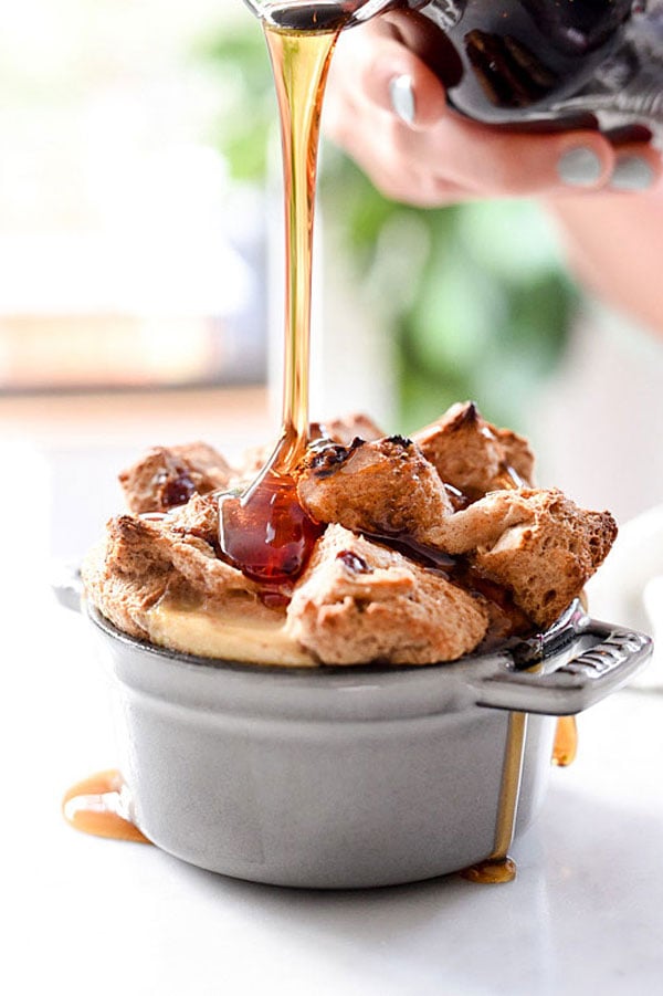 Cinnamon Raisin Baked French Toast Cups | foodiecrush.com #muffintins #easy #baked #recipe