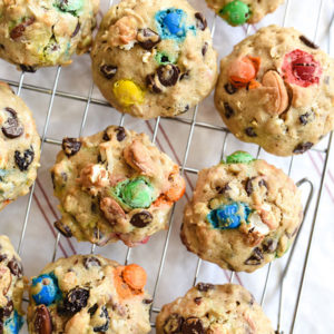 Loaded Monster Cookies | foodiecrush.com