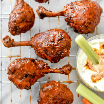 Buffalo Chicken Drumsticks | foodiecrush.com