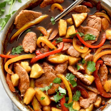 Healthier Sweet and Sour Pork | foodiecrush.com