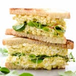 Curried Egg Salad Sandwich Recipe from foodiecrush.com on foodiecrush.com