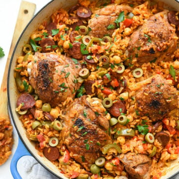 Spanish Chicken and Rice | foodiecrush.com