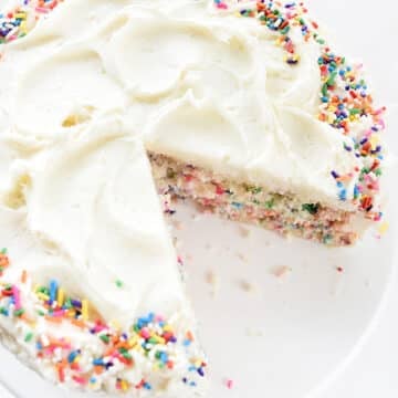 Confetti Funfetti Cake | foodiecrush.com