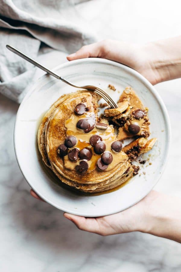 The Best Protein Pancakes from pinchofyum.com on foodiecrush.com