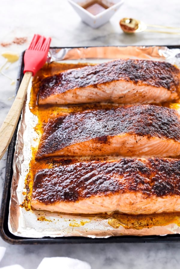 Maple-Crusted Salmon | foodiecrush.com