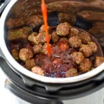 Slow Cooker Sriracha Meatballs | foodiecrush.com