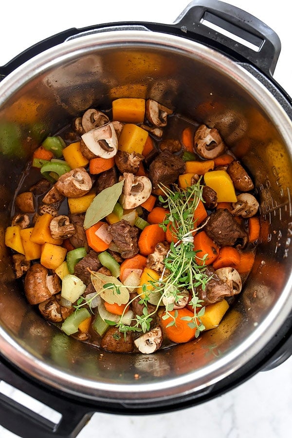 pressure cooker beef stew in Instant Pot