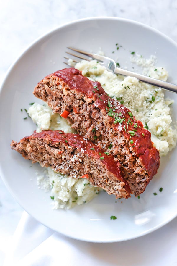 Healthy Turkey Meatloaf With Tomato Glaze from foodiecrush.com on foodiecrush.com
