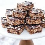 No-Bake Cookie Bars with Chocolate, Cherries and Chia Seeds | foodiecrush.com