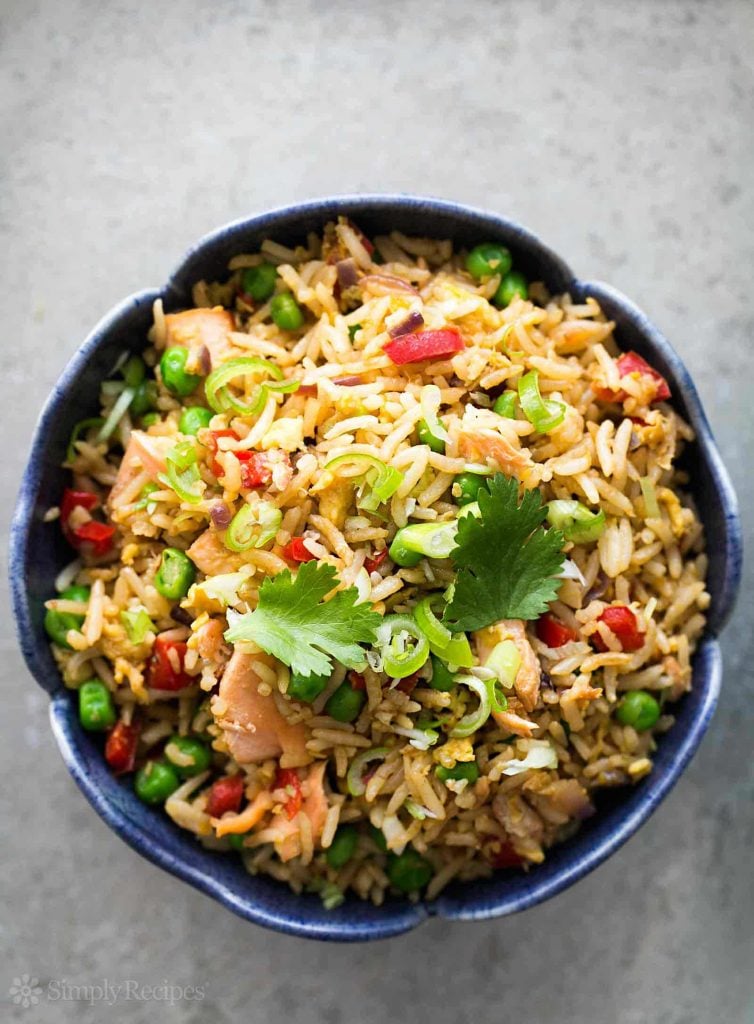 Salmon Fried Rice from Simply Recipes | foodiecrush.com