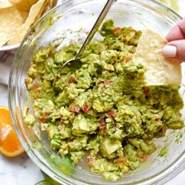 Chunky Citrus Guacamole from foodiecrush.com on foodiecrush.com