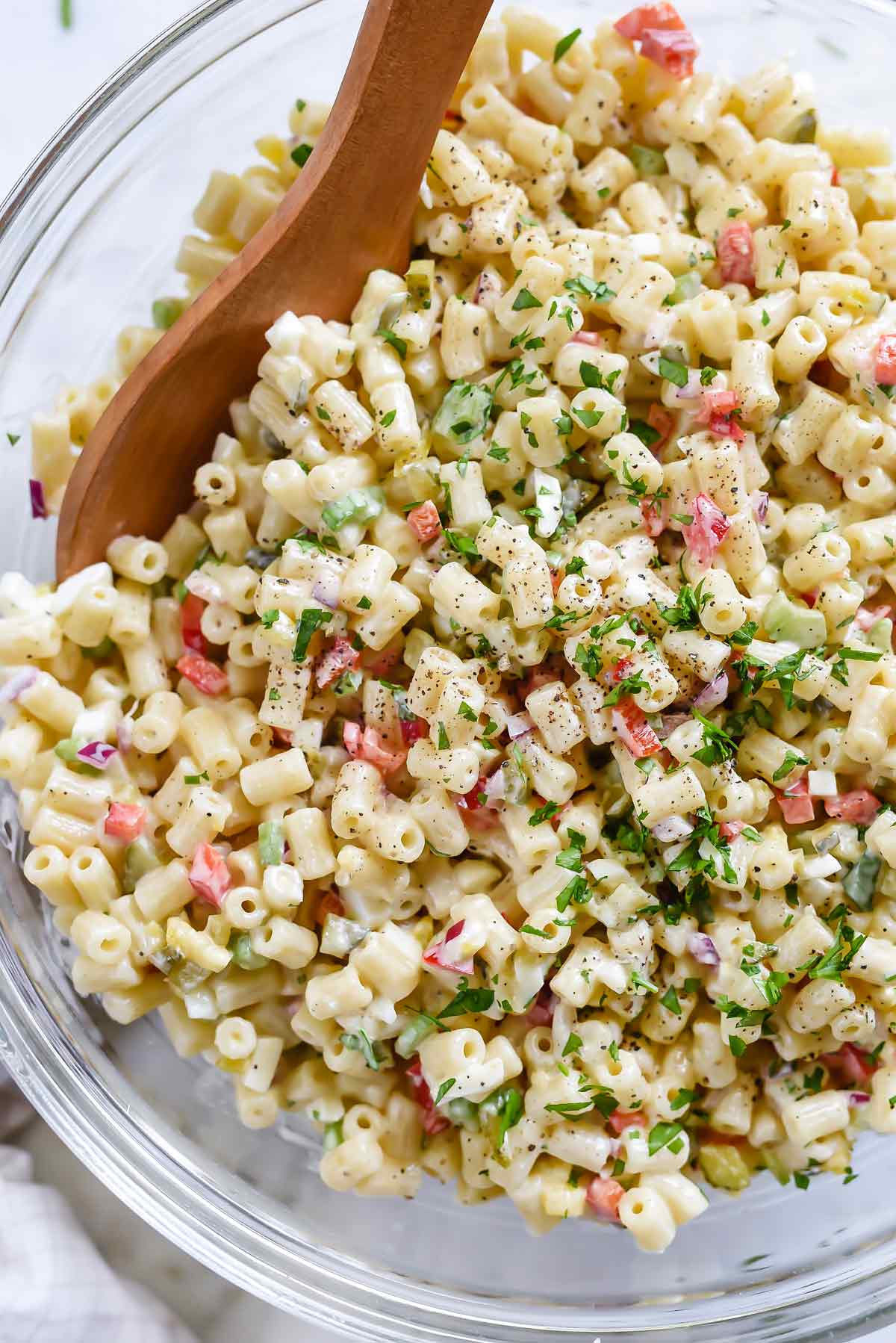 THE BEST Classic Macaroni Salad | foodiecrush.com