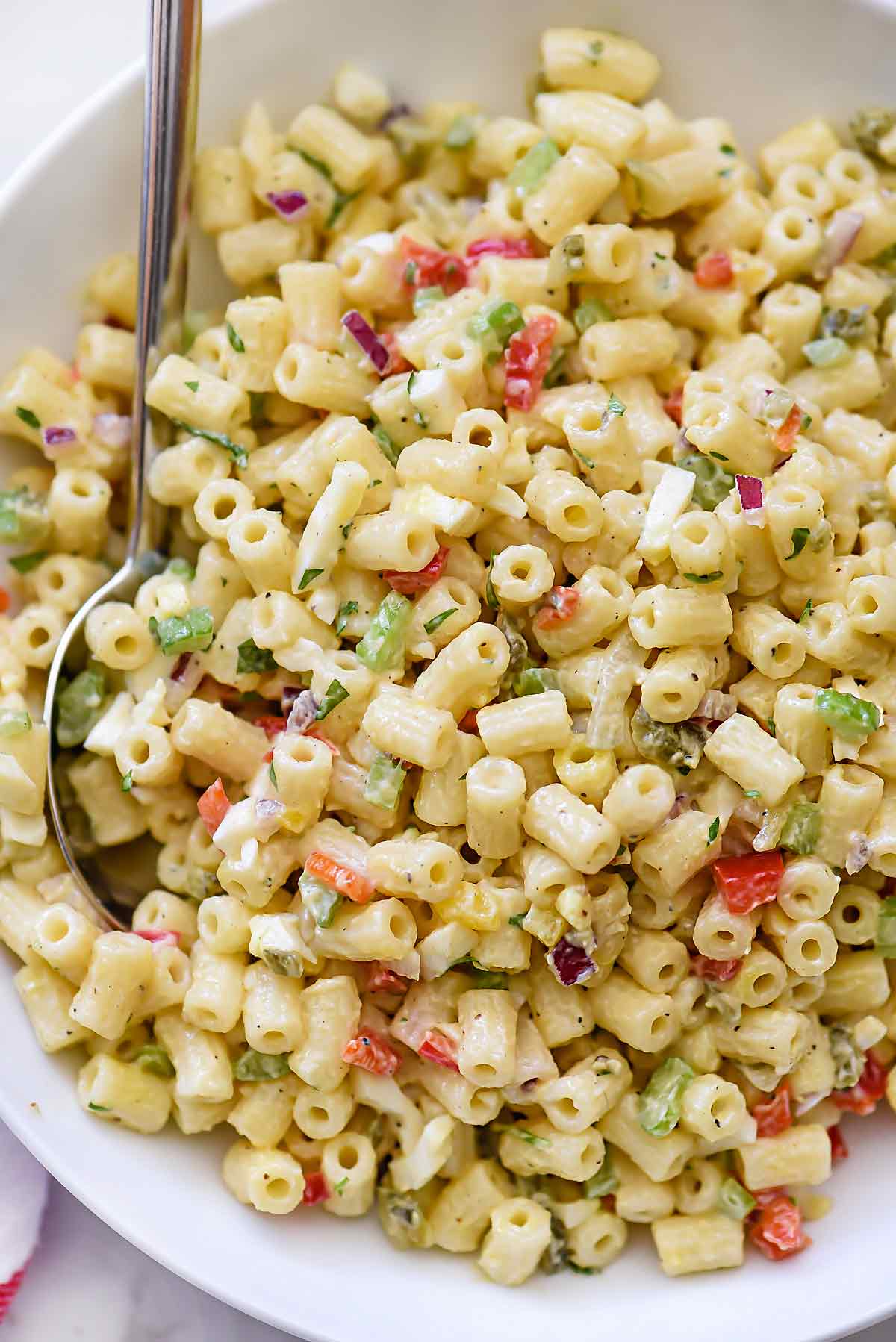 How to Make Classic Macaroni Salad | foodiecrush.com
